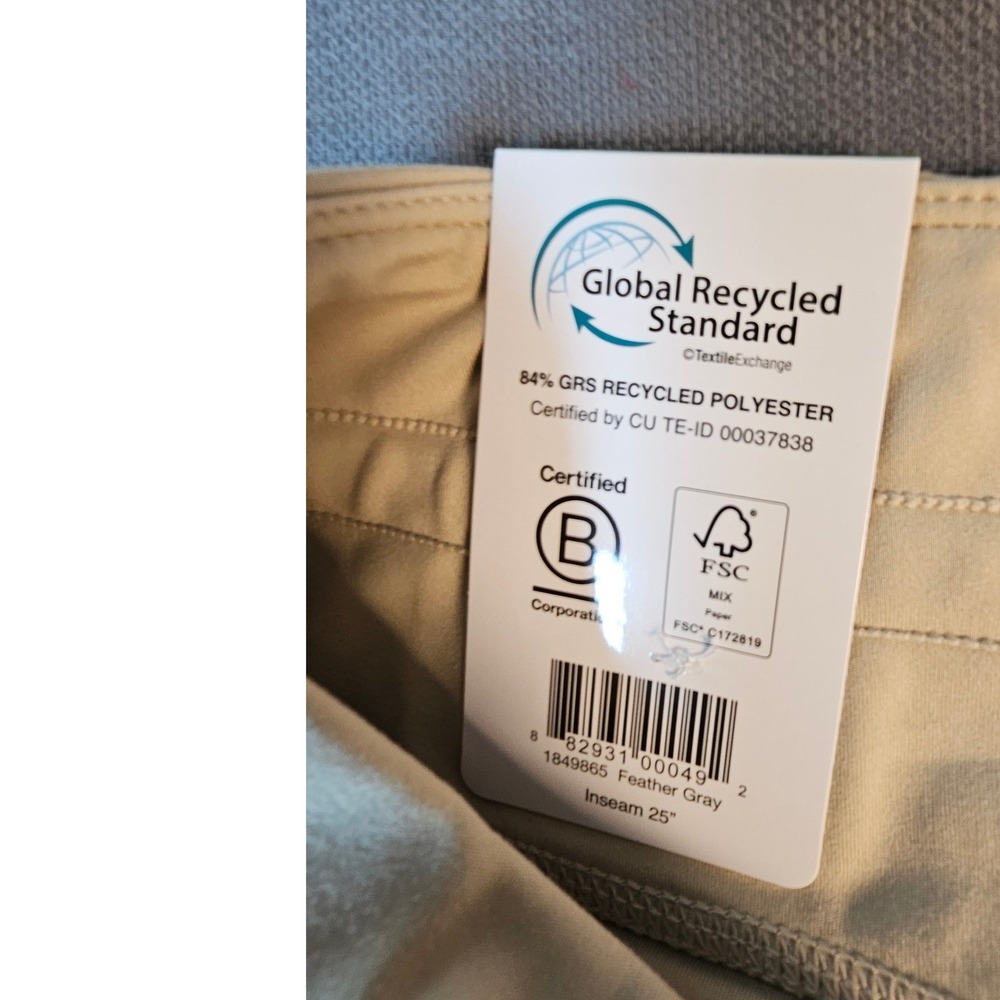 Mondetta Womens High Rise Capri Drawcord Pants stretchy tan XL 1849865 NEW - Picture 6 of 8